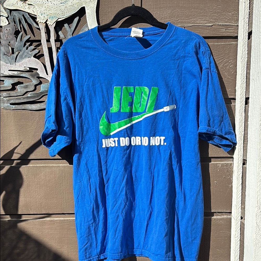 Nike JEDI Blue and Green Short Sleeve Tee